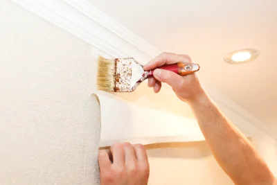 Pose de papier peint à Montélier — revêtements muraux et toiles de verre